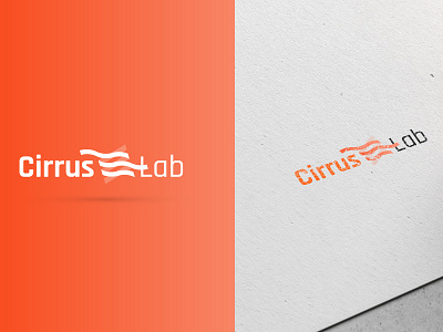 Cirrus Lab Logo Design branding design flat icon illustration lettering logo minimal typography vector