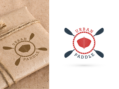 Urban Paddle Logo branding design flat icon illustration logo minimal type typography vector
