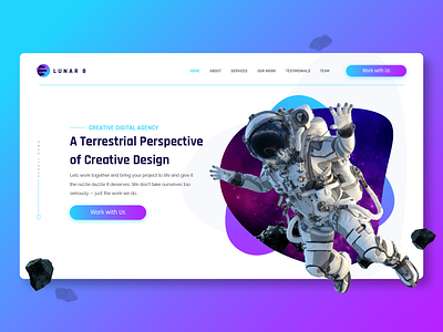 Lunar8 Web Design app art branding design illustration minimal ui ux web webdesign website