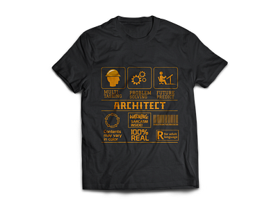 Architect Modern Typography T-shirt design 2020 architect design funny illustration illustrator modern new t shirt tshirt typo typography unique