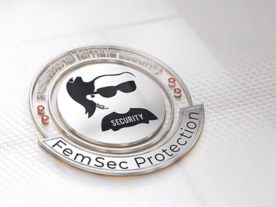 female security logo design 2020 female guard illustration illustrator logo modern security