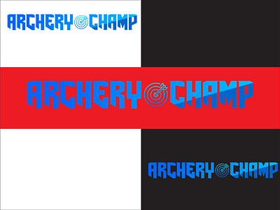 Archery Champ Logo Design 2020 archery champion games games design games logo illustrator modern sports