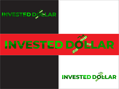 INVESTED DOLLAR LOGO 2020 design illustration illustrator invest logo minimal modern money trade trendy unique