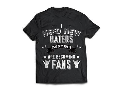 FANS TYPOGRAPHY T-SHIRT