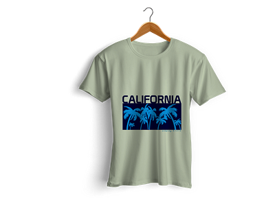 California T-shirt Typography Design