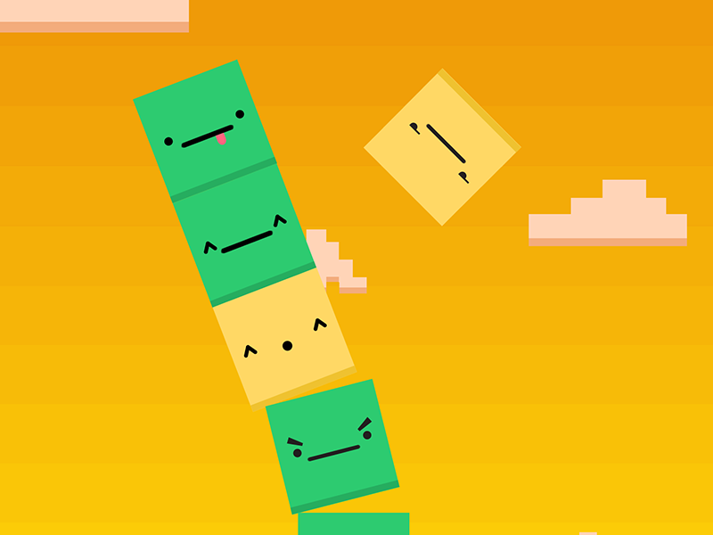 Tower Tap - iOS game game app design ipad flat ui sunset ios iphone ipod appstore app faces square