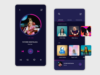 Music player App app challenge daily ui design mobile mobile app mobile design mobile ui music player player ui uidesign