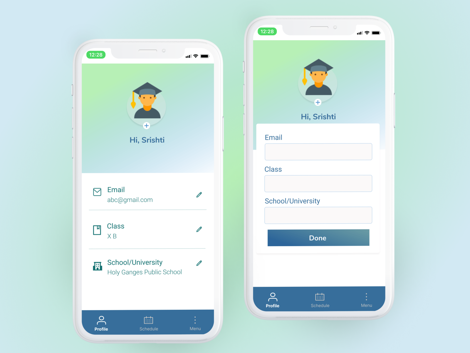 profile and settings screens by srishti vashishtha on Dribbble