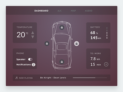 car dashboard car interface design ui ui ux ui design user experience user experience design user interface design userinterface ux uxdesign