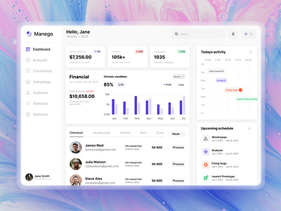 Manego UI Design app design dashboard design app ui ux