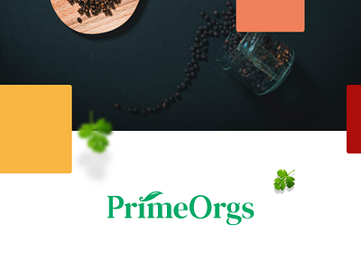 PrimeOrgs - Organic spice brand logo brand design brand designer branding brandmark graphic design identity design leaf logo logo logo design logo designer natural logo new zealand organic brand organic logo spice brand spicelogo sri lanka wordmark logo