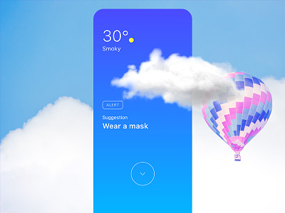 Weather UI adobe xd app design beautiful clouds blue app design blue ui ux cloud app temperature temperature app ui ux design ui design weather app weather app design