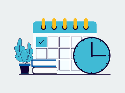 Time management flat design