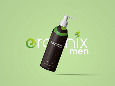 Erganix men | botanically yours Concept beauty branding cosmetic design logo men minimal organic packaging skincare