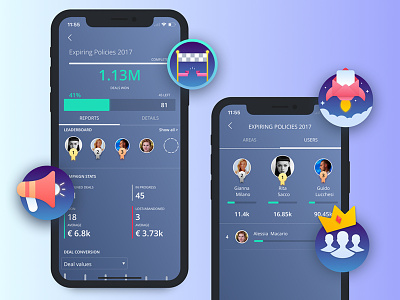 Sellf For Iphone X apple badges competition crm gamification ios iphone x leaderboard sales ui