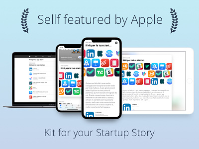 Sellf featured by Apple Jun 2018  ✅🏆📱