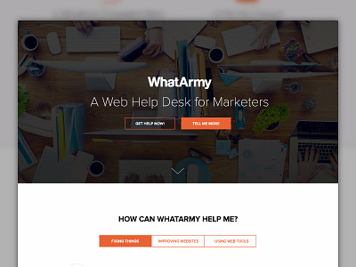 WhatArmy Homepage homepage landing page marketing