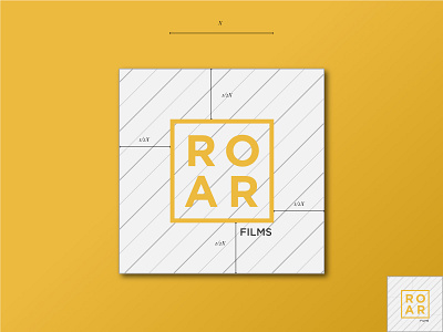 Roar Films brand guidelines brand identity lion logo design photo brand photography logo videography logo yellow