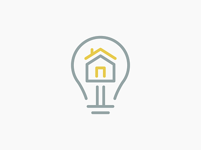 Brilliant Property Management Logo branding house light bulb logo property management real estate