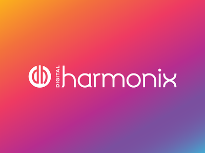 Digital Harmonix Logo branding geometric harmonics harmony logo recording sound engineer