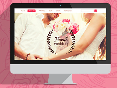 Floral Wedding design floral flowers love pink romantic web wedding