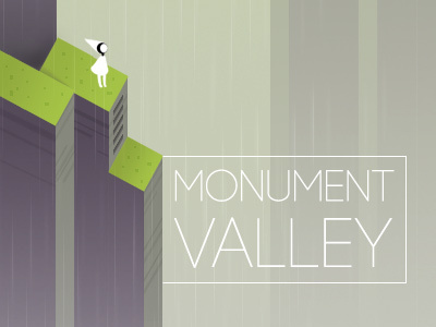 Monument Valley Fanart fanart flat game girl illustration