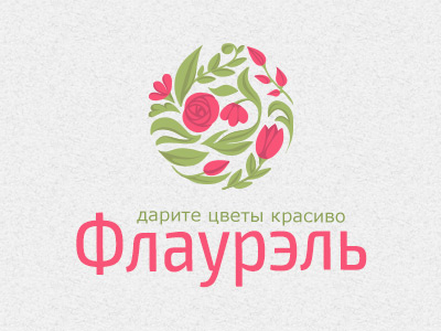 Floral logo by Tatty Art on Dribbble