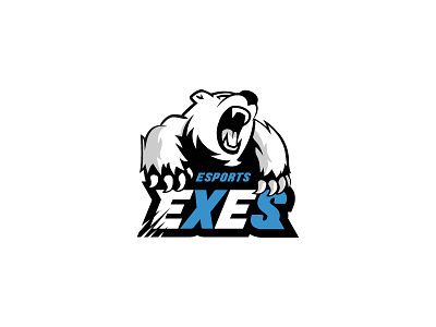 Rebranding - eXeS angry animal bear esport exes nature polar bear white