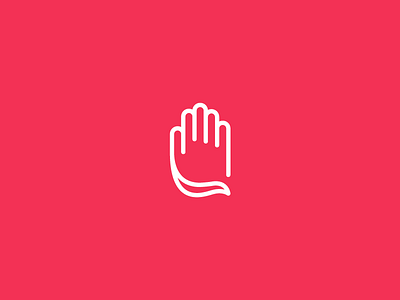 Logo - Hand hand help helping identity logo stop vector