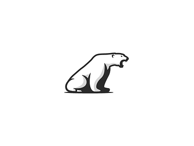 Polard Bear bear ice identity logo polard polard bear white