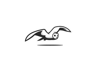 Flying Owl air animal fly flying identity logo owl