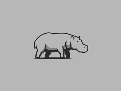 Hippopotamus brand hippo hippopotamus identity logo logotype vector