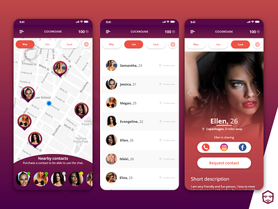 Dating app concept app design ui ux