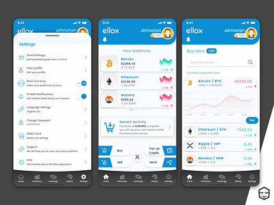 Crypto trading app design ui ux