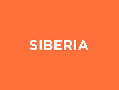 Siberia branding design logo logotype minimal typography