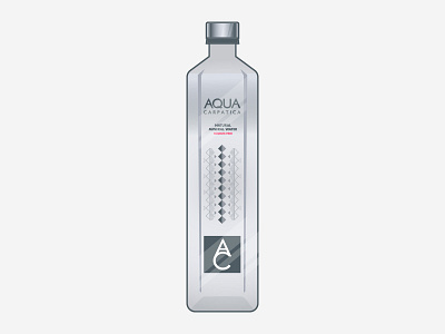 Aqua Carpatica | Romanian water brand illustration