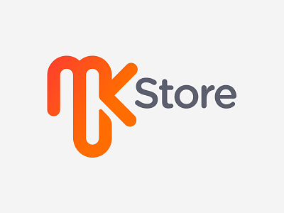 MKstore | Logo audio store design design trends flat design gradient logo logo symbol logomark ratio rounder