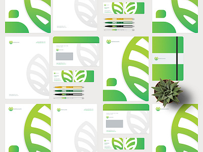Greenleaves Logo | Stationery and identity branding clean design green identity logo logomark natural resort spa stationery symbol