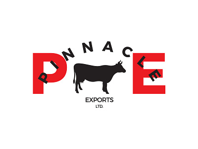 Pinnacle logo label | Meat trading company exports logo logo design meat trading