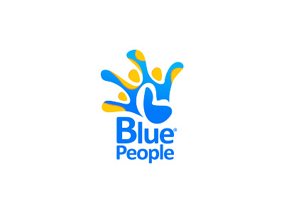 BluePeople | Logo agency blue branding design fresh gradient logo logo design symbol