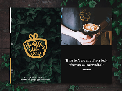 Healthy Little Secrets | Moodboard brand brand strategy branding coffeeshop design dubai feeling food branding logo logo design logomark moodboard symbol visual identity visual direction