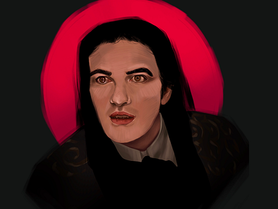 Armand digital illustration illustration moody portrait procreate vampire