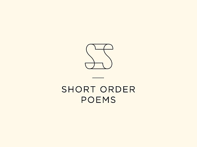 Short Order Poems branding logo logo design minimal poetry visual identity