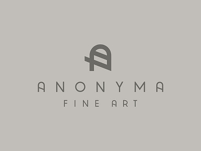 Anonyma Fine Art // Logo Design branding identity logo