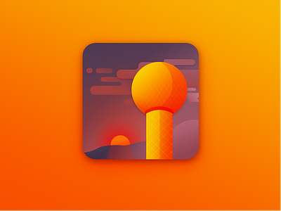 Day 5: App Icon 100 days of ui app icon knoxville sunsphere