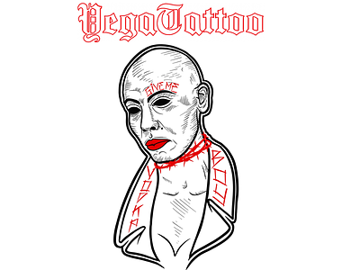 “Give me vodka boy” “Brat2 “ inspired art graphic minimalism tattoo