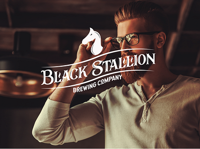 Black Stallion Fictional Brand Identity brand identity branding brewery branding brewery logo design logo design minimalist logo whiskey and branding
