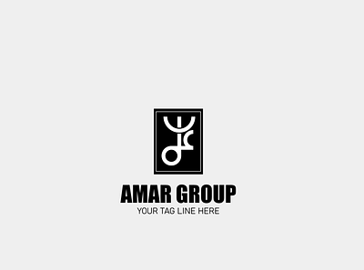 AMAR GROUP LOGO amar arabic logo design flat logo عمار