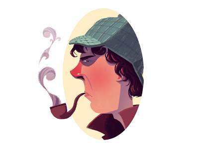 Sherlock art illustration sherlock