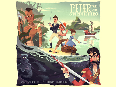 Peter and the Starcatchers book illustration illustration book peter pan peter pan